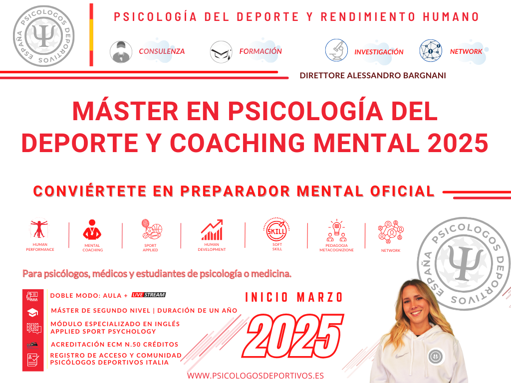 Master psicologia dello sport 17 EDIZIONE 2025 seconda parte bonas appierto