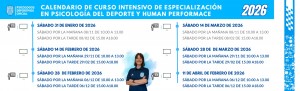 Calendario de Curso intensivo deporte