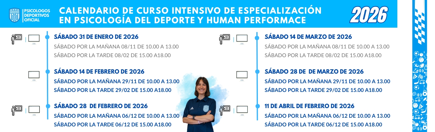 Calendario de Curso intensivo deporte
