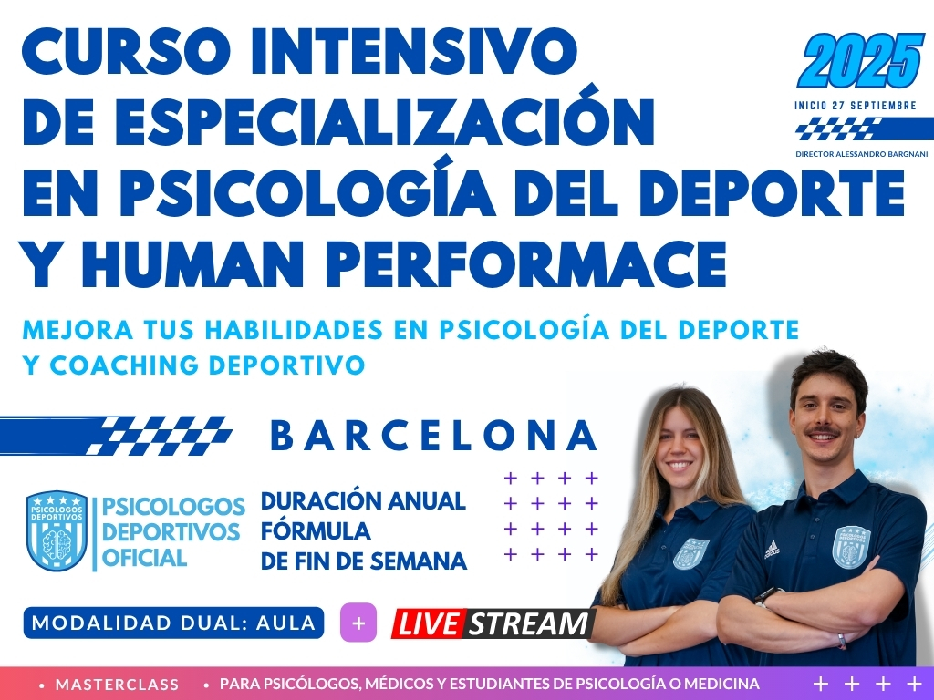 Master psicologia dello sport psicologos deportivos 18 EDIZIONE 2025